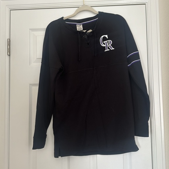 COLORADO ROCKIES PINK VS SPARKLE SWEATER RARE - Picture 2 of 4